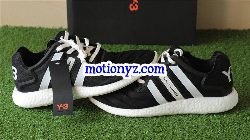 Real Boost Adidas Y3 YOHJI Run Black White